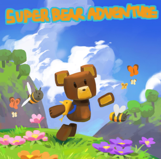 Cara Terbang di Super Bear Adventure 2.