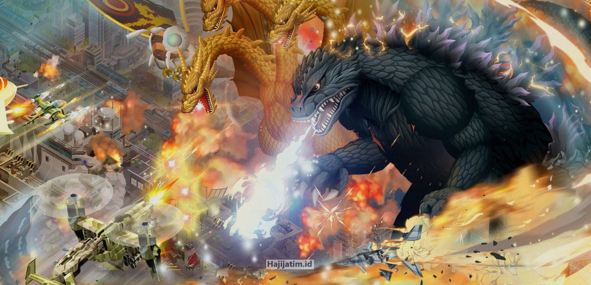 Gameplay-Godzilla-Defense-Force-Mod-Apk-Terbaru