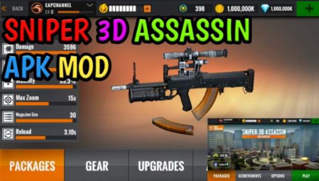 Gameplay-Sniper-3D-Mod-APK-All-Guns-Unlocked