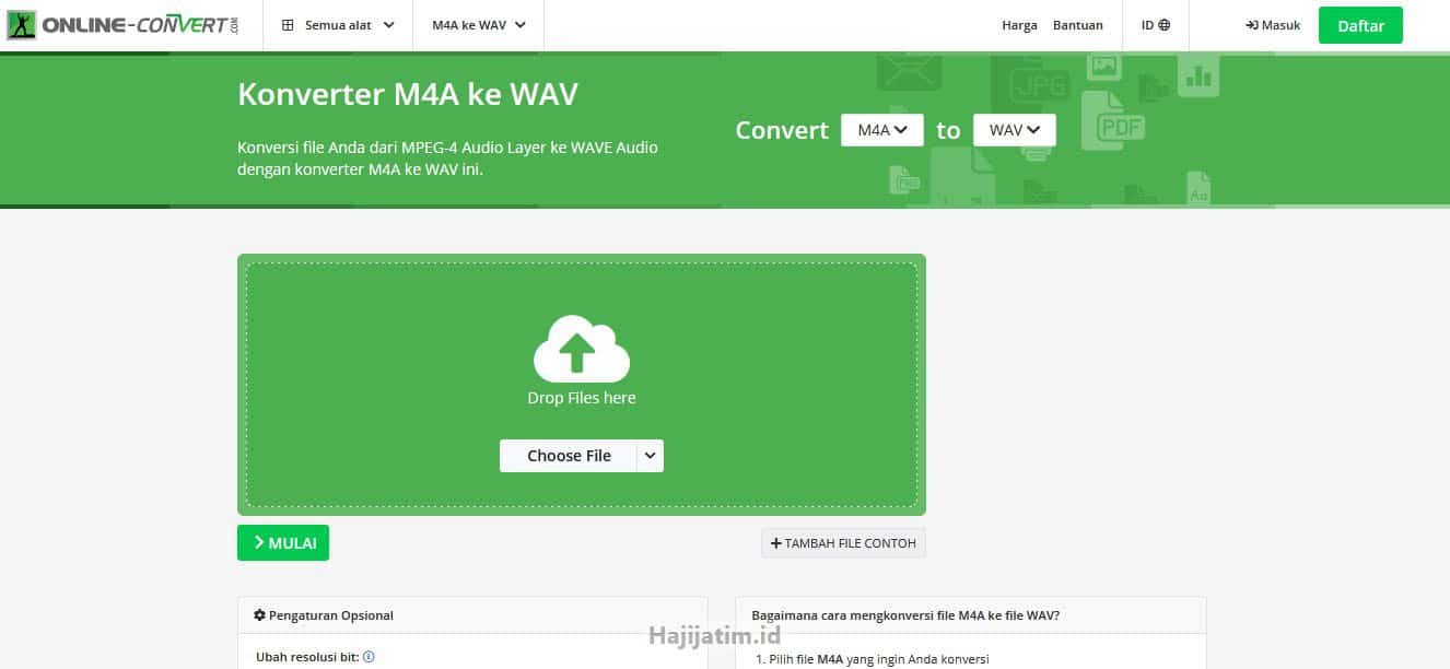 Lakukan-Pengubahan-File-M4A-Ke-WAV-Dengan-Online-Convert