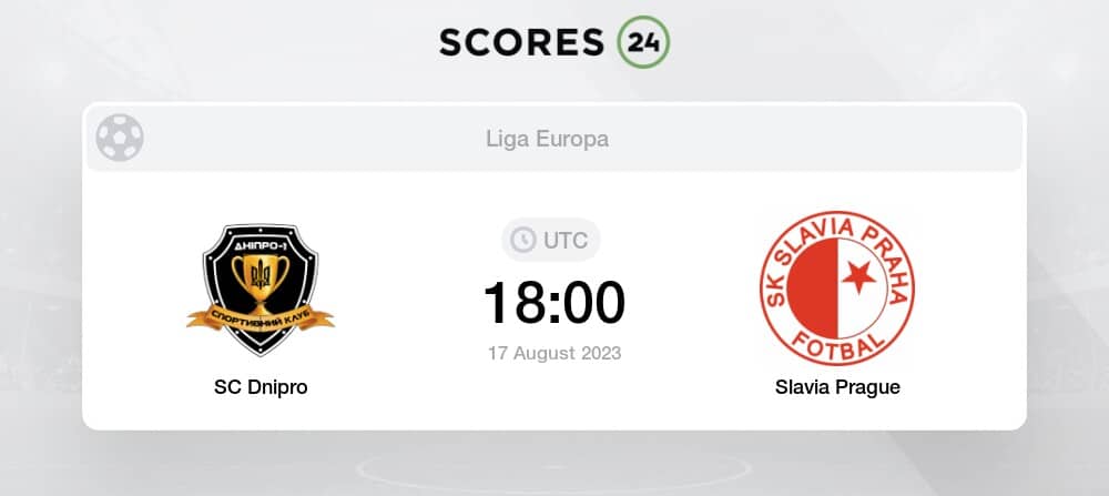 Prediksi Skor Dnipro-1 vs Slavia Praha 18 Agustus 2023 Hari Ini