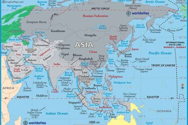 Batas-batas Benua Asia, Kawasan Terluas di Dunia yang Kaya Keragaman