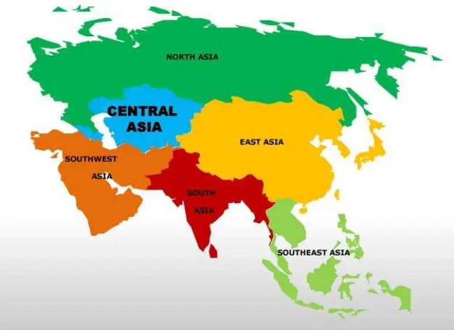 Pembagian Wilayah Benua Asia