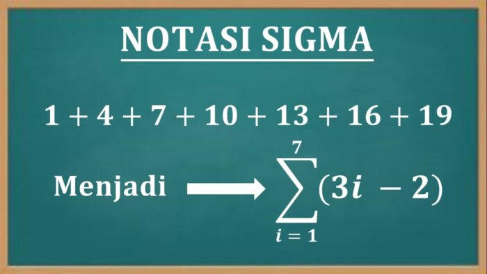 Pengertian Notasi Sigma